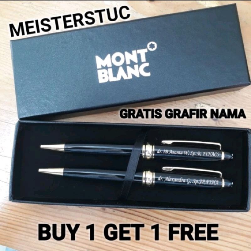 

Ballpoint Mewah Pulpen Monblang Meisterstuc Gold Clip Buy 1 Get 1 Free Gratis Grafir Nama Dan Box Exlusive