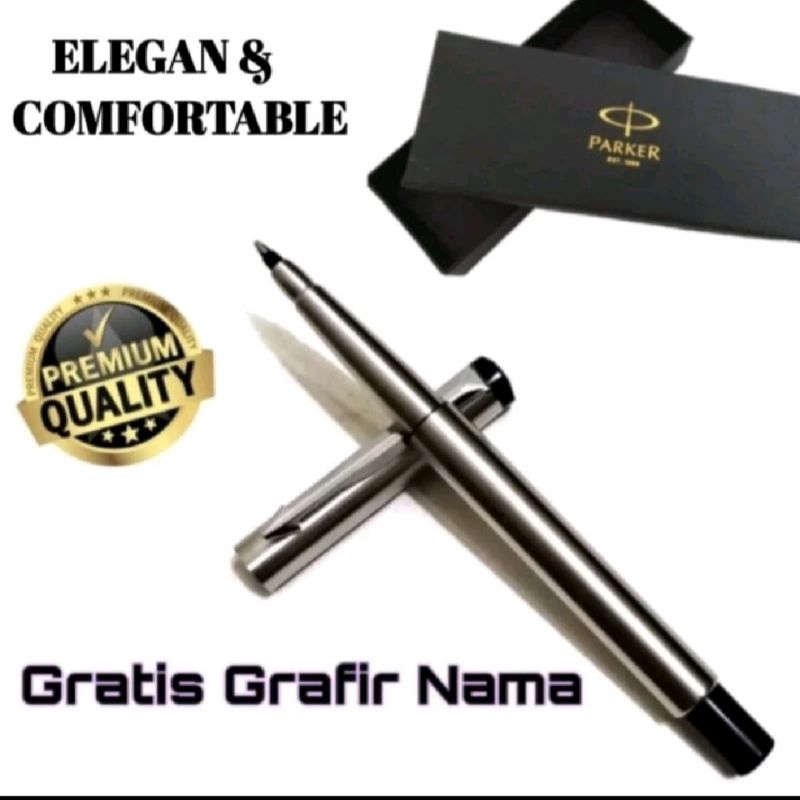 

Ballpoint Mewah Pulpen Roller Ball Sign Pen Parker Stainless Gratis Grafir Nama Dan Box Exlusive