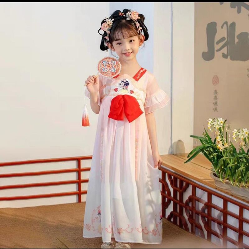 DRESS ANAK HANFU DRESS GAUN ANAK CHINA
