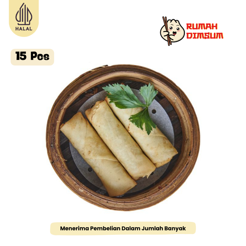 

Spring Roll isi 15 pcs Halal frozen Food