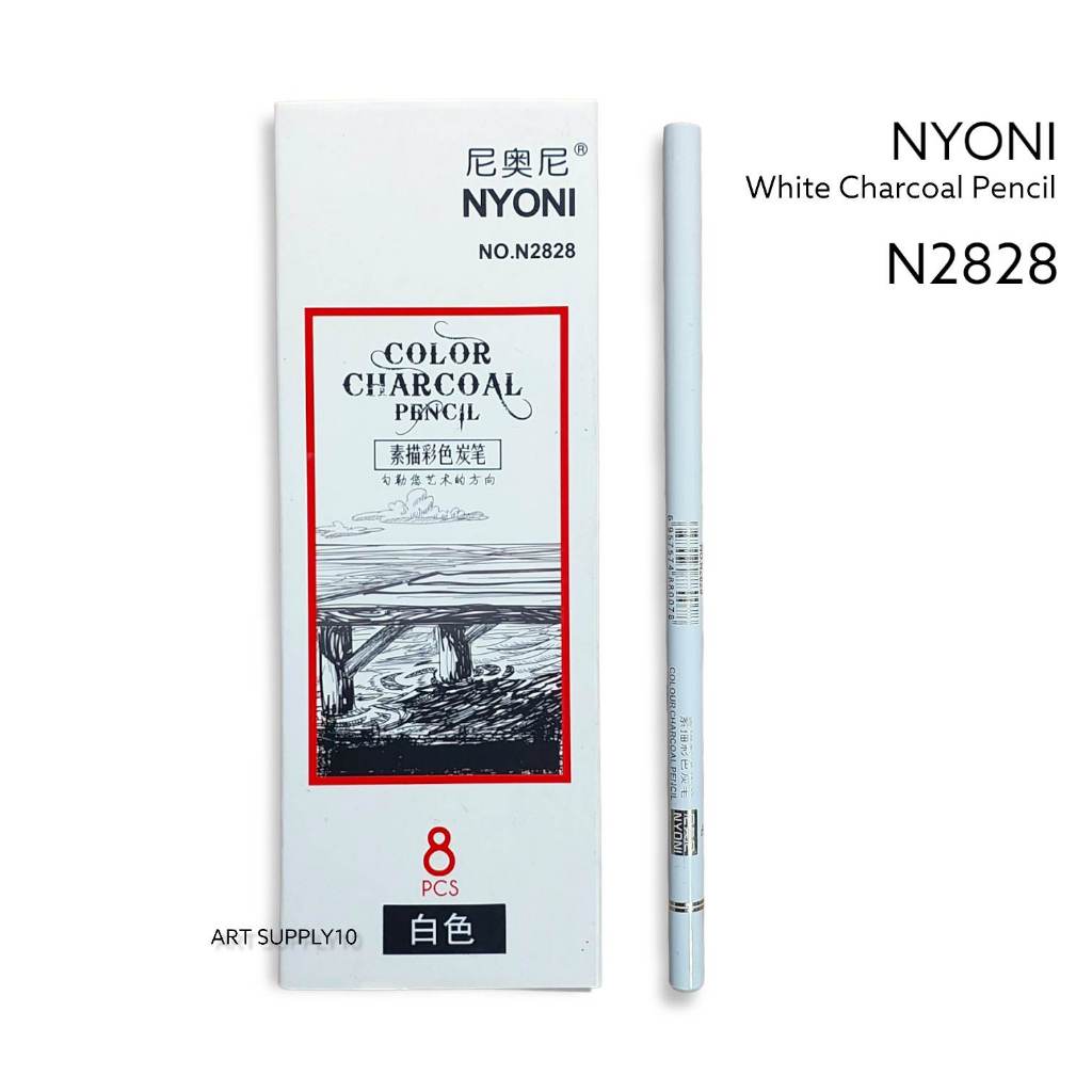 

Nyoni White Charcoal Pencil Soft - Pensil Putih