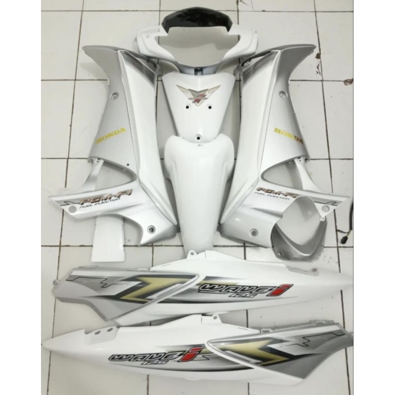 Cover body halus full set supra wave full putih honda supra 125 old wave thailand