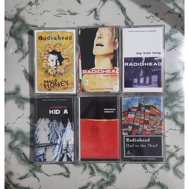Kaset Radiohead 6pcs