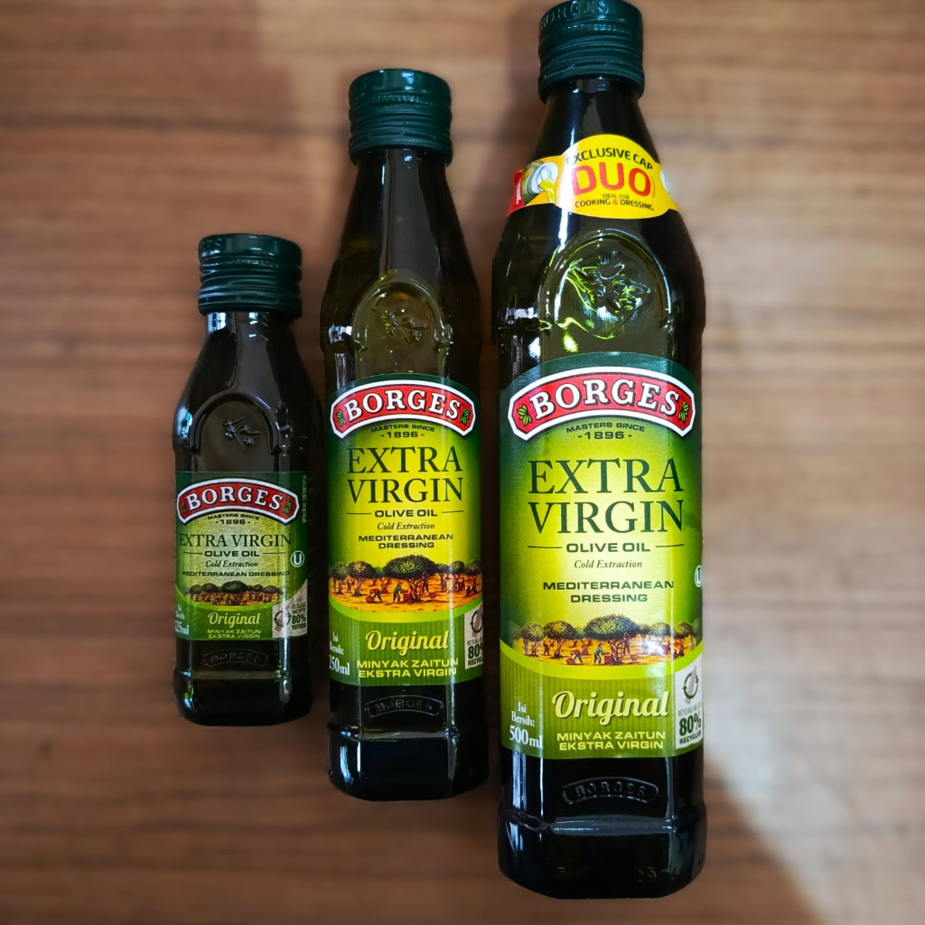 

BORGES minyak zaitun olive oil Zaitun Extra Virgin kemasan 500ml 250ml 125ml zaitun borges