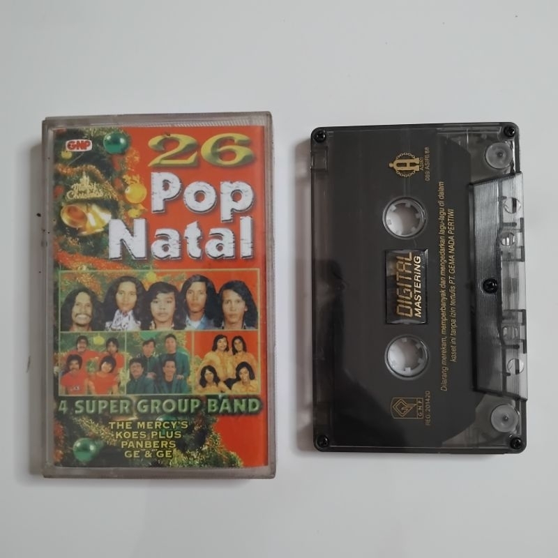 Kaset Pita 26 Pop Natal Koes Plus Panbers Ge & Ge The Mercys