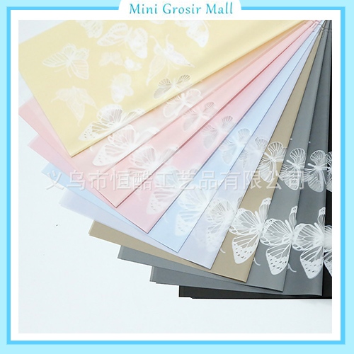 

20 Lembar butterfly cellophane motif kupu kupu kertas buket bunga wrapping paper kb6196
