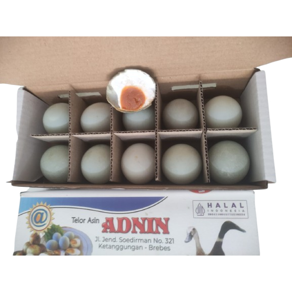 

Telur Asin "ADNIN" Asli Brebes (BK) - Asin, Gurih, Masir/Berminyak