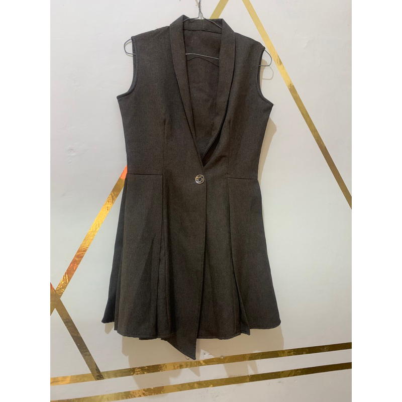 blazer vest tanpa lengan