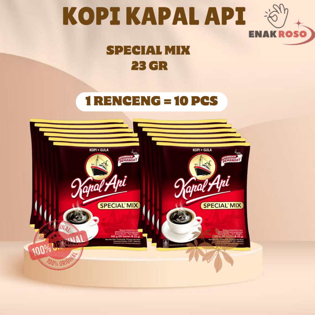 

Kapal Api Kopi Special Mix 23gram - 5 Sachet & 10 Sachet