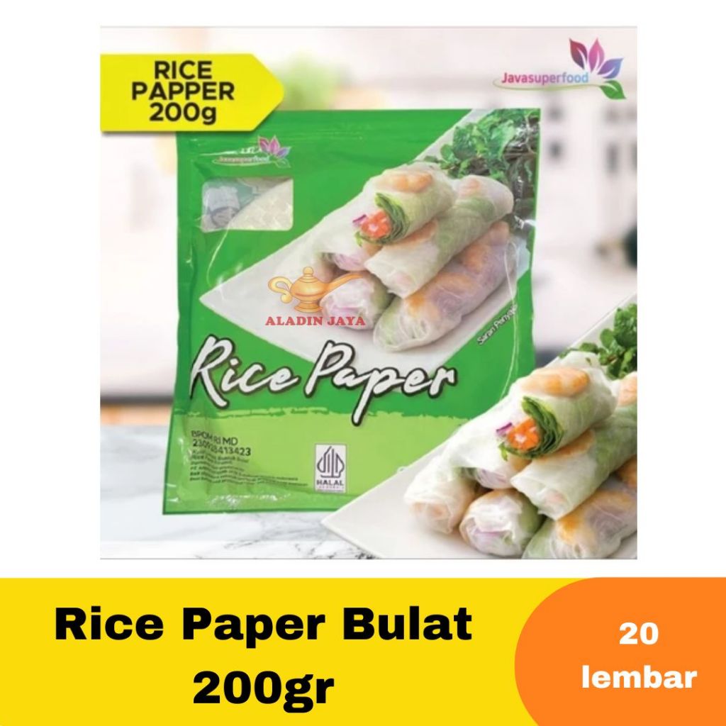 

Rice Paper Bulat | Kotak 200gr (20 lembar)