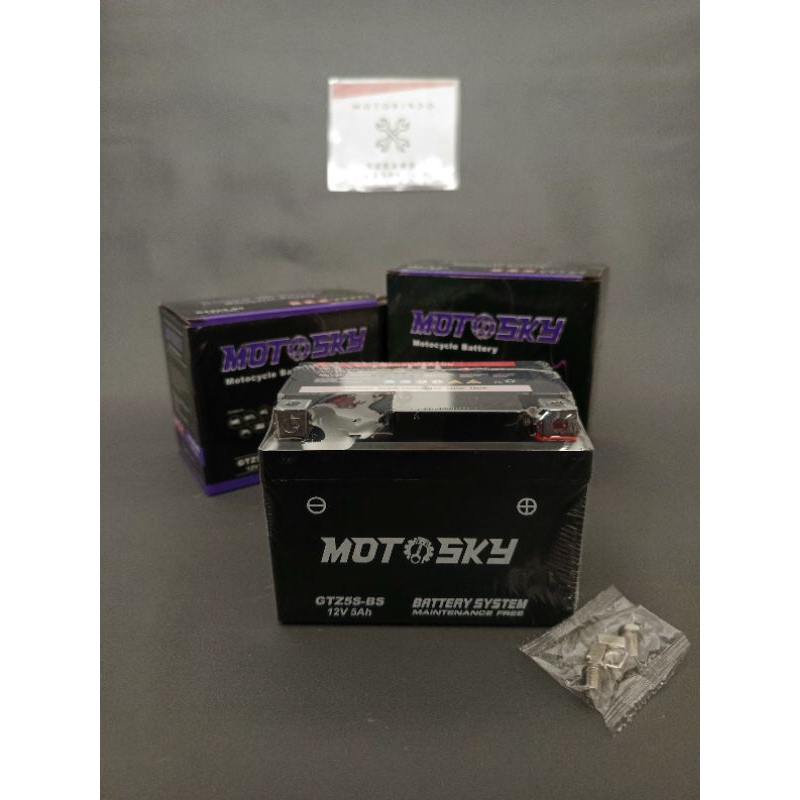 Aki Accu Motor GTZ5S-BS / GM5Z-3BL / GTZ7S-BS  Razor