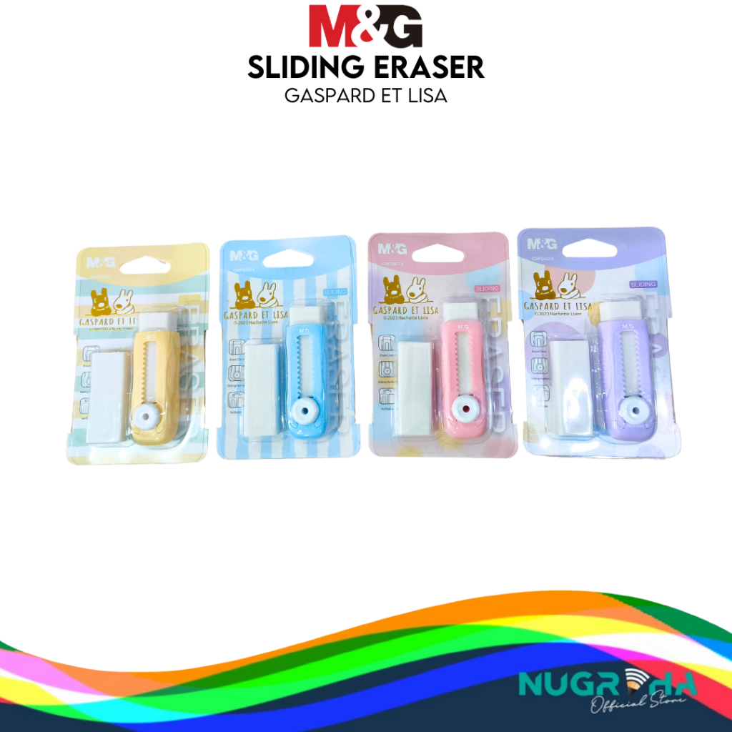 

M&G QXPQ4274 Sliding Eraser / Penghapus Mekanik / Hapusan Mekanik Warna Lucu