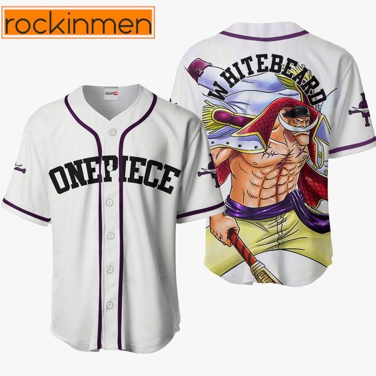 JERSEY BASEBALL ANIME JERSEY MUGIWARA X NIKE JERSEY BOLA JERSEY ANIME WANOKUNI WHITEBEARD JERSEY ONE