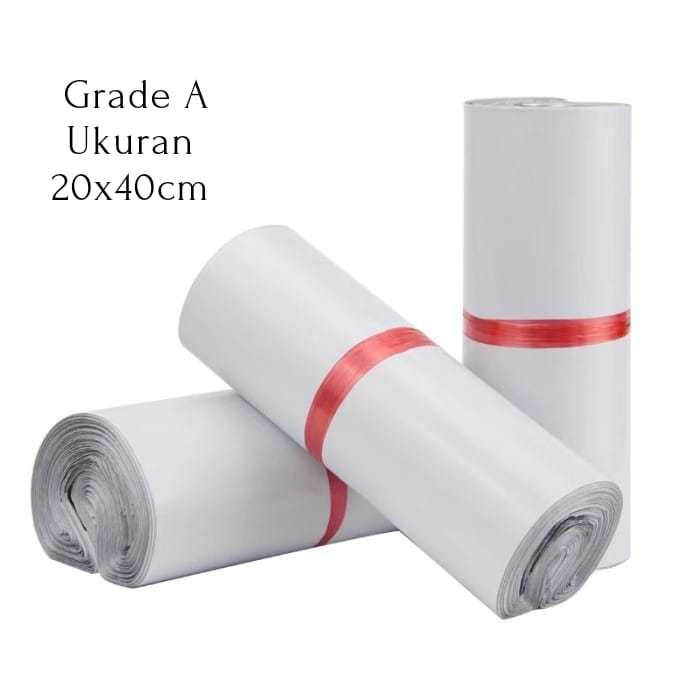 

(20x40) Plastik Polymailer Putih Grade A isi 100pcs