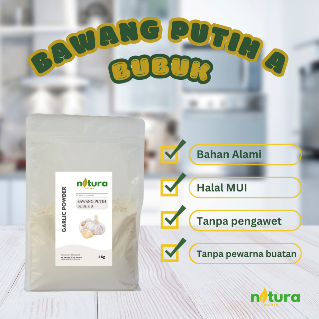 

Natura Golden Bawang Putih Bubuk grade A