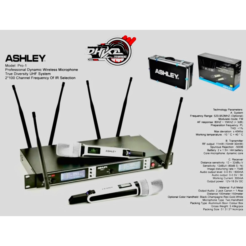 MIC WIRELLES ASHLEY PRO 1 6 anthena / Mic Wirelles Ashley Pro 1 6 anthena / Mic wirelles pro1 ashley