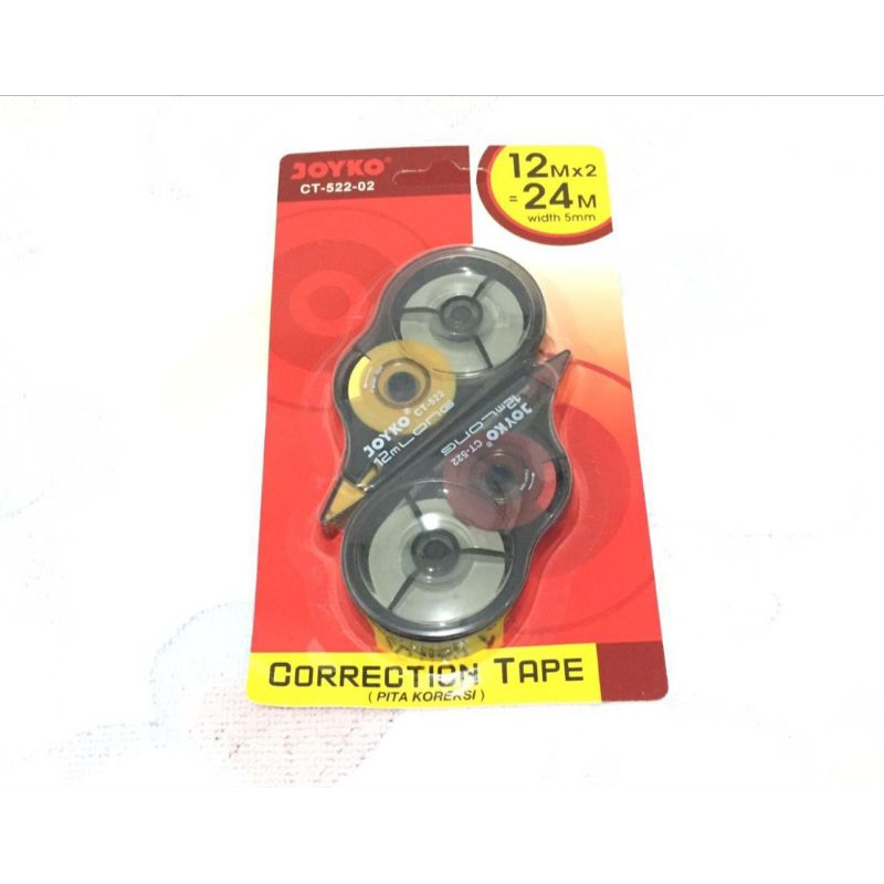 

Correction Tape Joyko 1 Set (Isi 2 Pcs) / Tip-ex Pita Kertas Joyko Murah Berkualitas Bagus / Pita Koreksi / Tip-Ex Roll Murah Bagus