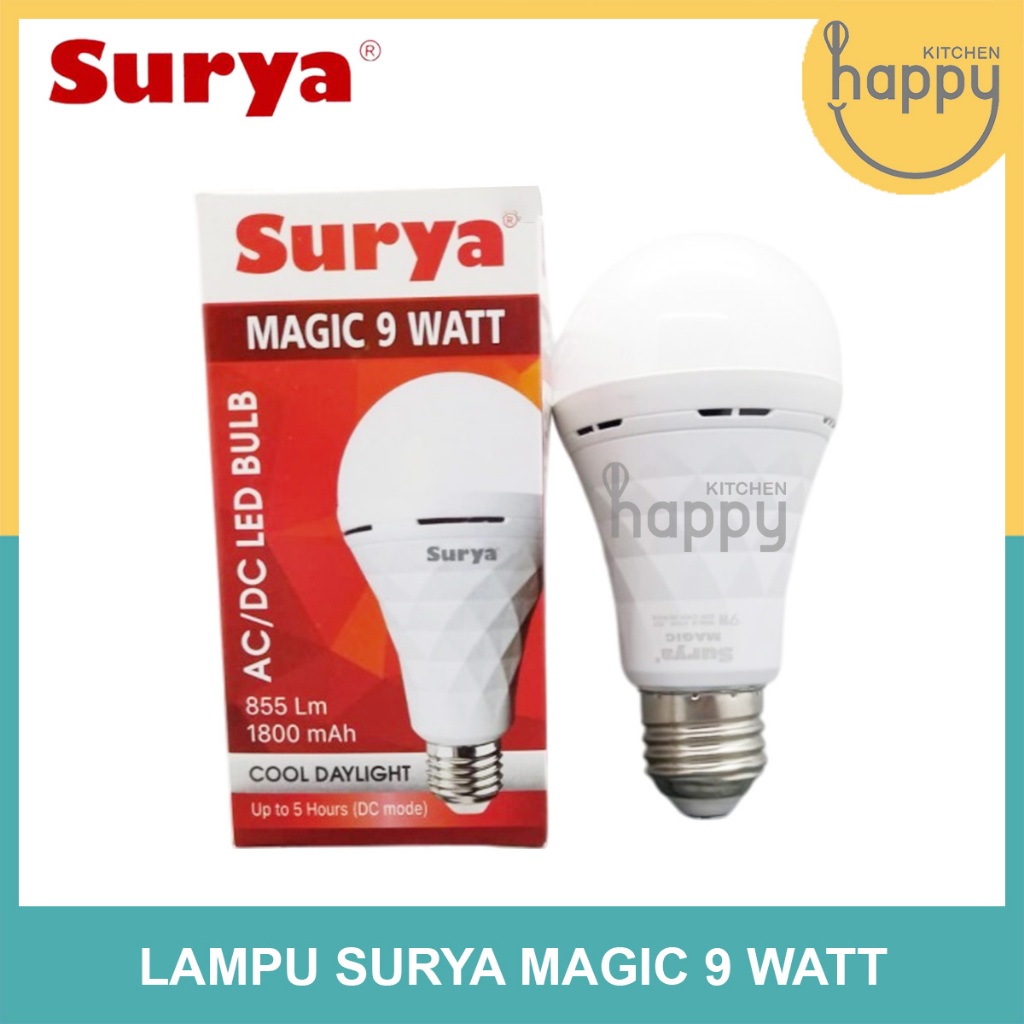 Lampu LED Emergency Surya Magic 9 Watt LED Bulb Surya Magic 9 Watt