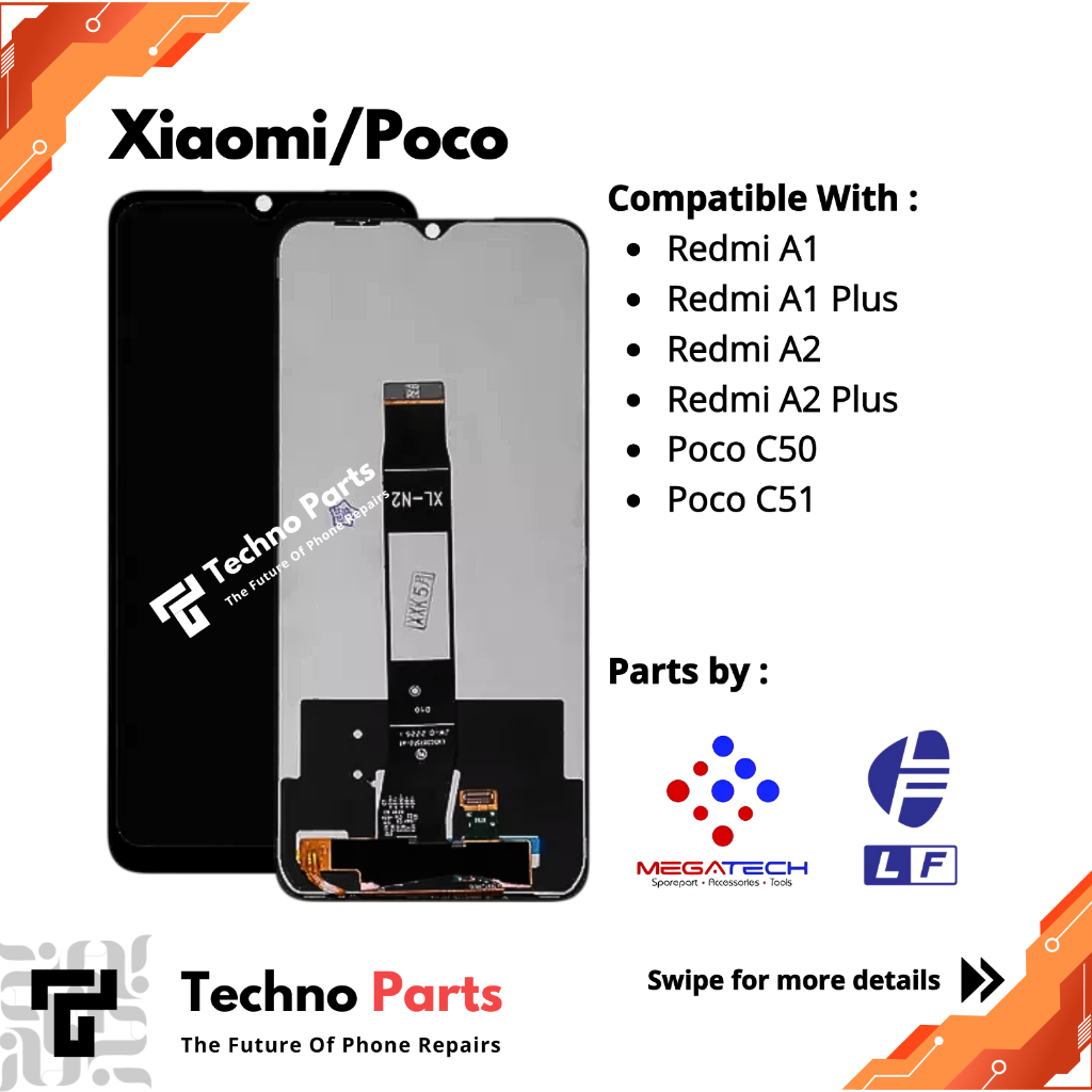 LCD Xiaomi Redmi A1 | Redmi A1 Plus | Redmi A2 | Redmi A2 Plus | Poco C50 | Poco C51