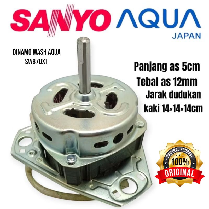 DINAMO WASH/PENCUCI SANYO AQUA QW-950XT 850XT 870XT MESIN CUCI 2 TABUNG ORIGINAL