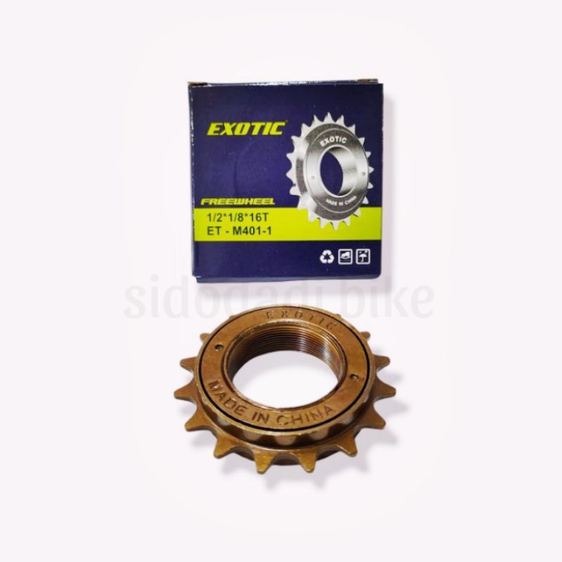 Gir Sepeda BMX Jangkrik Bunyi Nyaring 16T Exotic Freewhel Single Speed