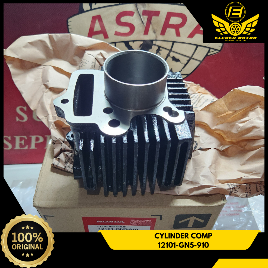 Blok Seher Cylinder Comp Honda Grand Win Supra X 100 V XX ORIGINAL AHM 12101-GN5-910
