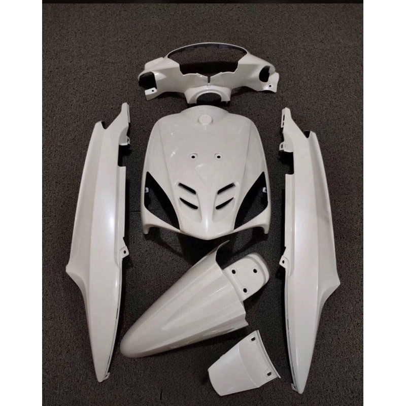 body halus mio sporty full set warna putih original