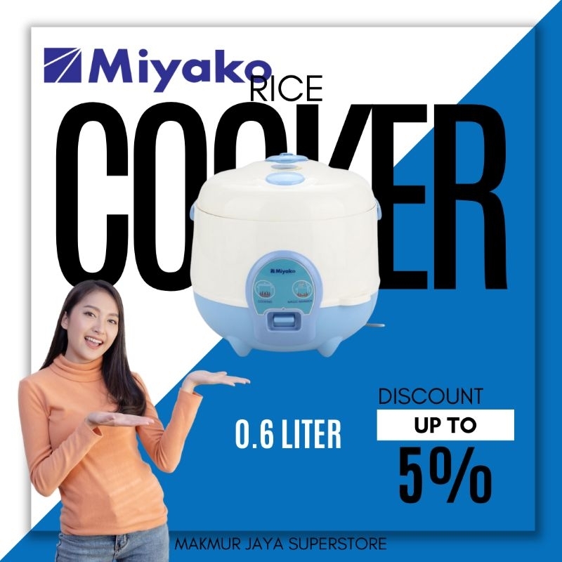 RICE COOKER MIYAKO 0.6 LITER MCM606A