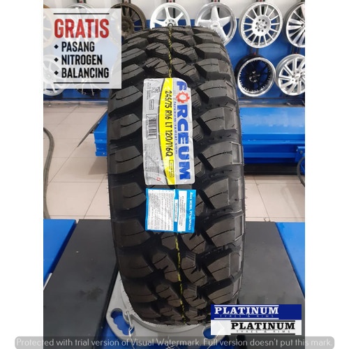 BAN MOBIL MURAH BERKUALITAS FORCEUM MT 08 245 75 RING16