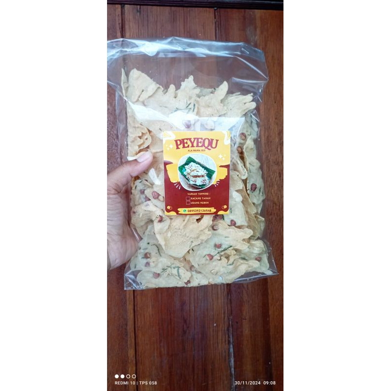 

Peyek Kacang Tanah Udang Rebon 250 gr