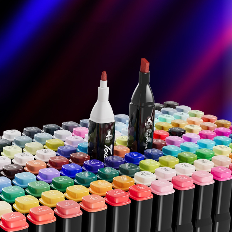 

MOKA 24PCS Spidol Touch Art Maker / Graphic Art Maker Pen Color / Spidol Warna 24 Set MKP34