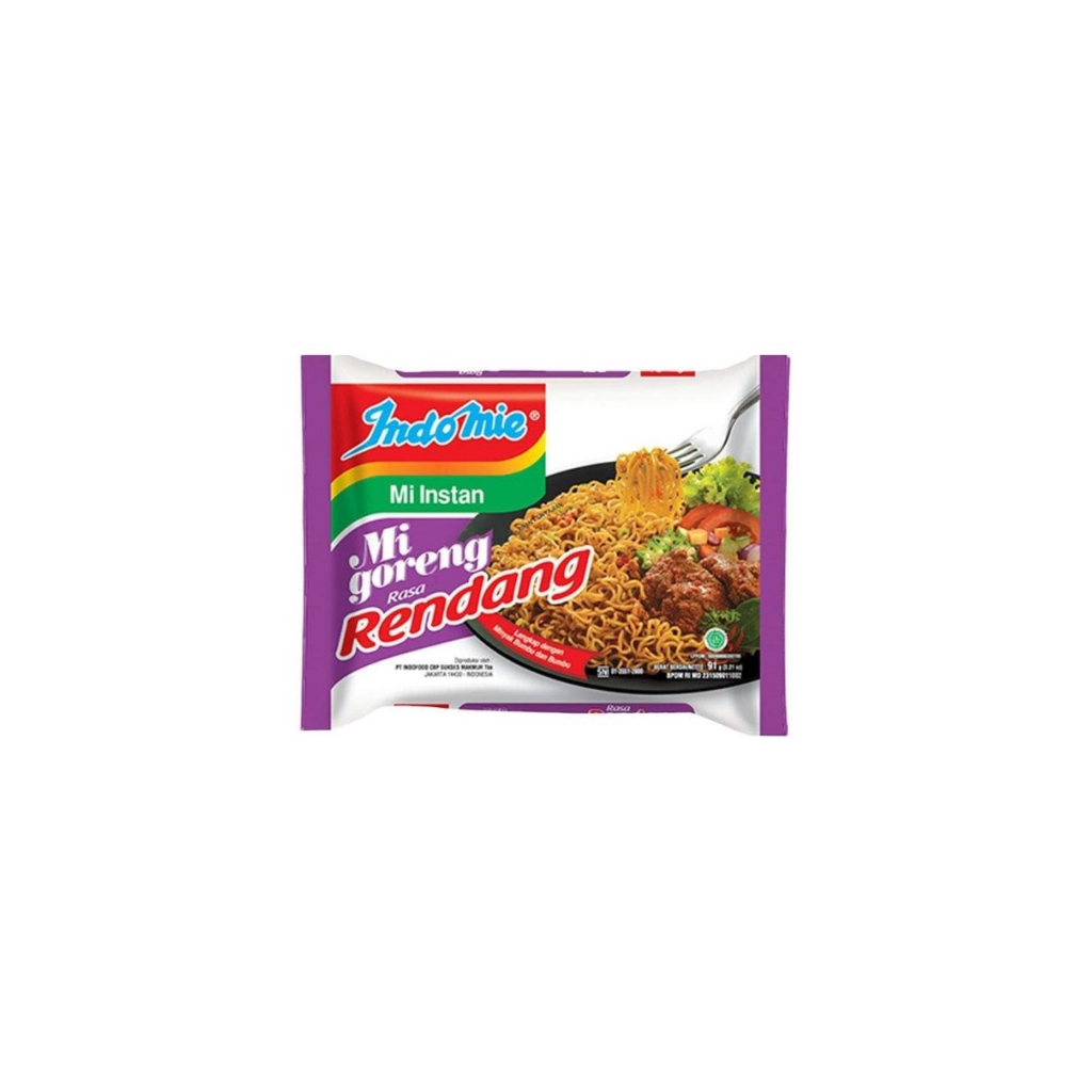 

Indomie Mi Instan Goreng Rendang 91gram Brayamart