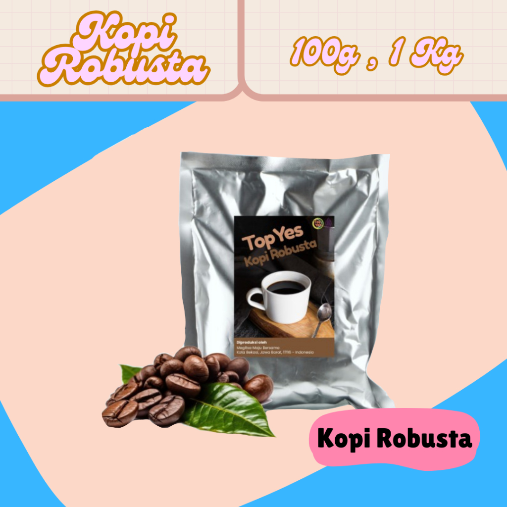 

Kopi Tanpa Ampas Jenis Robusta 100 gr