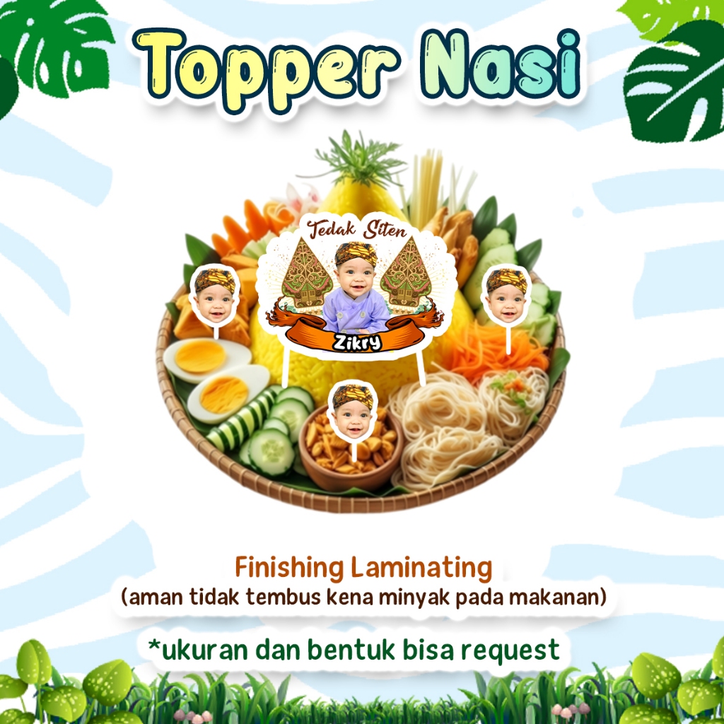 TOPPER NASI KUNING TUMPENG HAMPERS NASI TUMPENG MINI