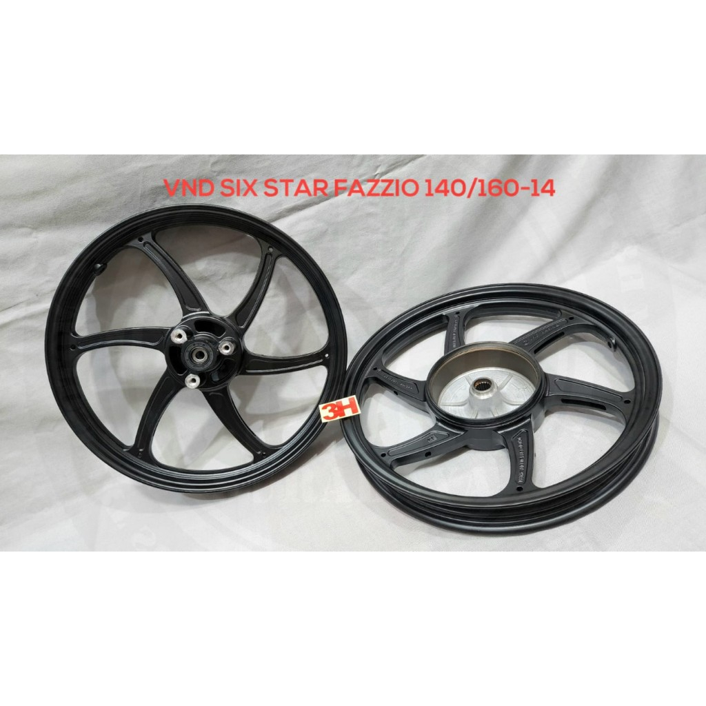 VELG VND FAZZIO DEPAN BELAKANG SIX STAR 140/160 14