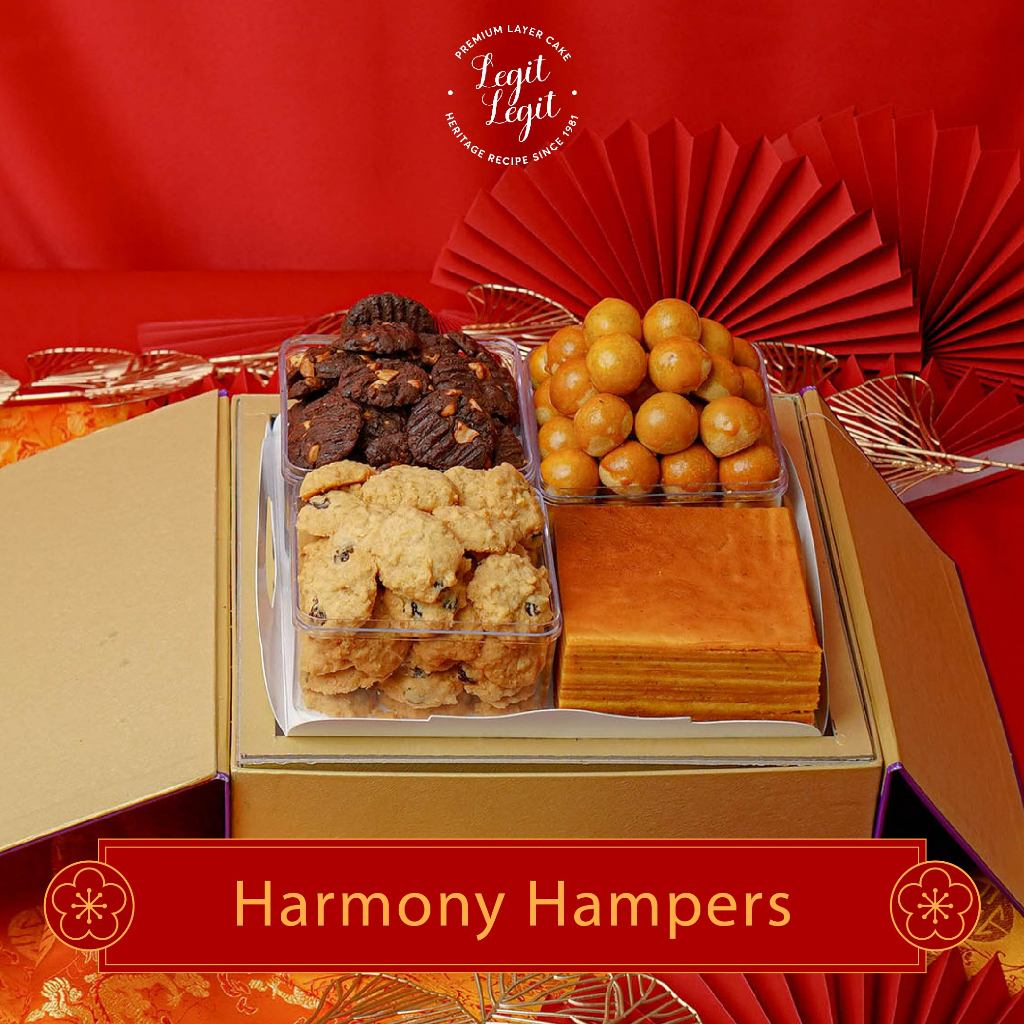 

Legit Legit Harmony Hampers - Chinese New Year Hampers | Lunar New Year Hampers | Hampers Imlek | Parcel Imlek | Hadiah Imlek | Paket Kue