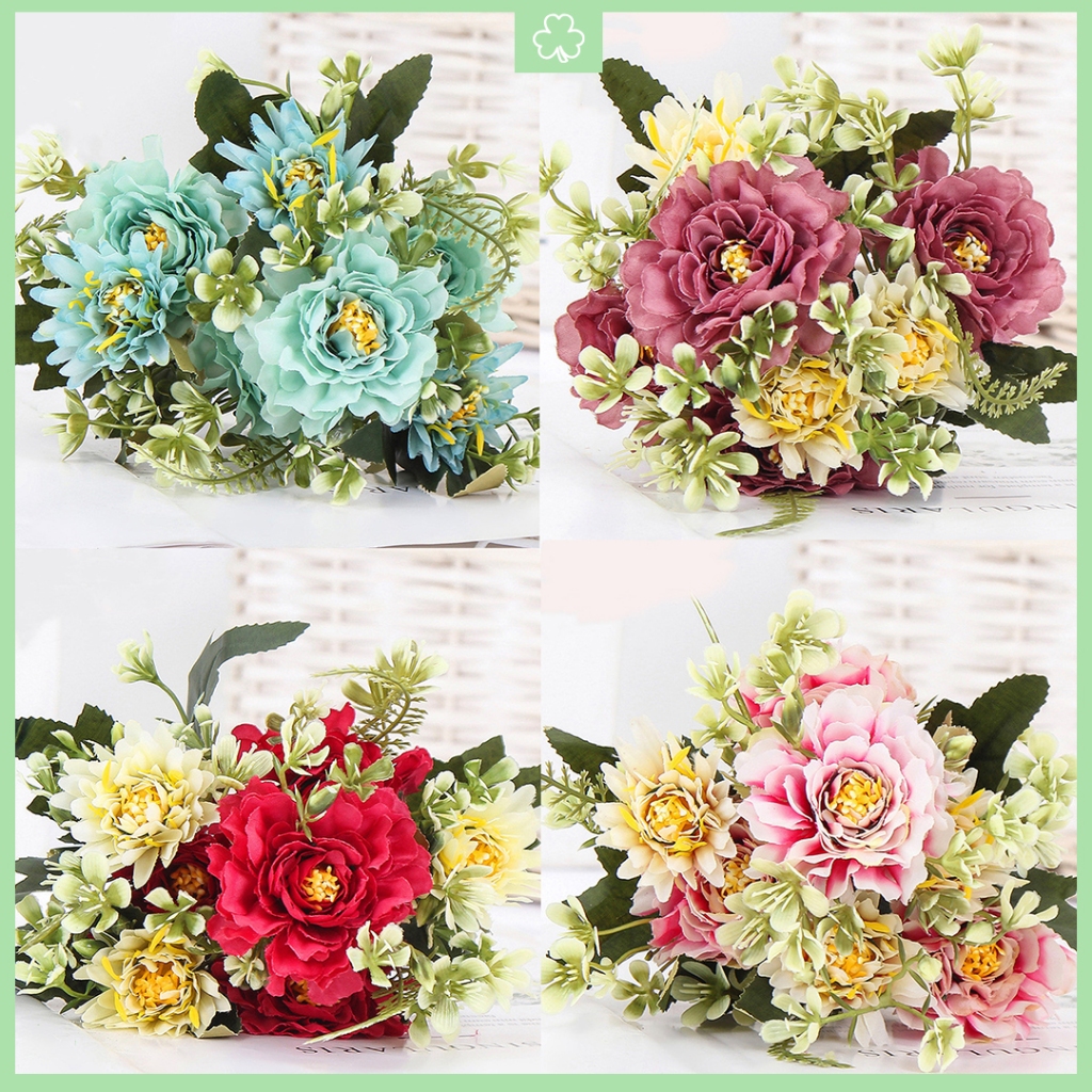 Bunga Artificial Camelia Tangkai  Bunga Camelia Hias Buket Bunga Artificial Camelia BG139