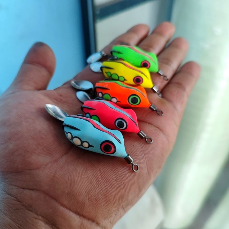 Umpan casting gabus soft frog banditz lure 3,7cm