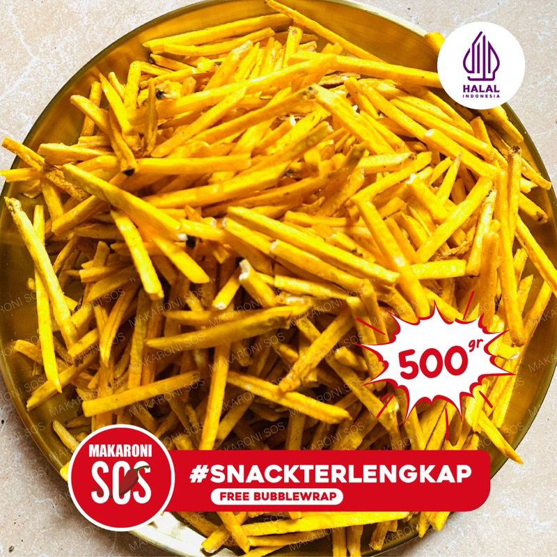 

Keripik Tales 1/2Kg | 500Gr Stik Talas Rasa Original Kuning Manis Gurih