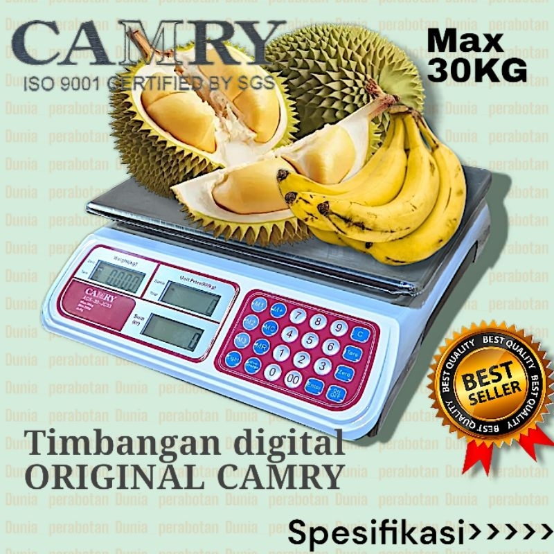 Camry Timbangan Digital Original Max 30KG/ timbangan Camry 30kg / timbangan digital 30kg / timbangan