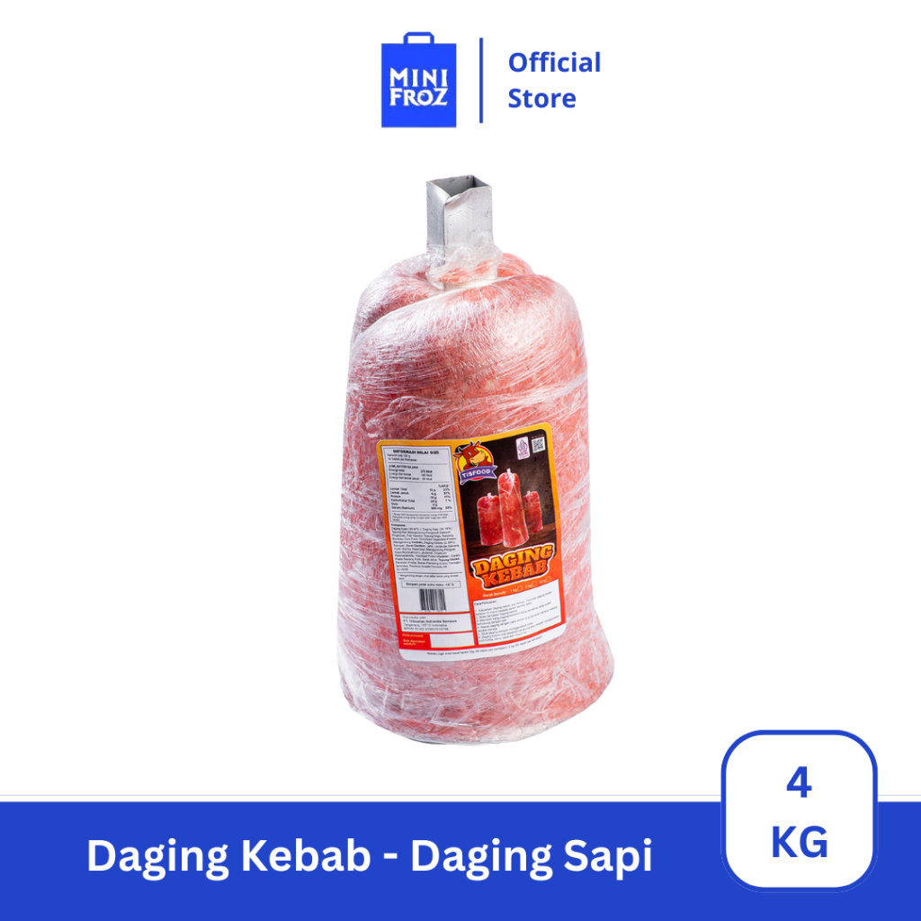

TISFOOD Daging Kebab 4 Kg Halal Daging Sapi Pilihan Asli