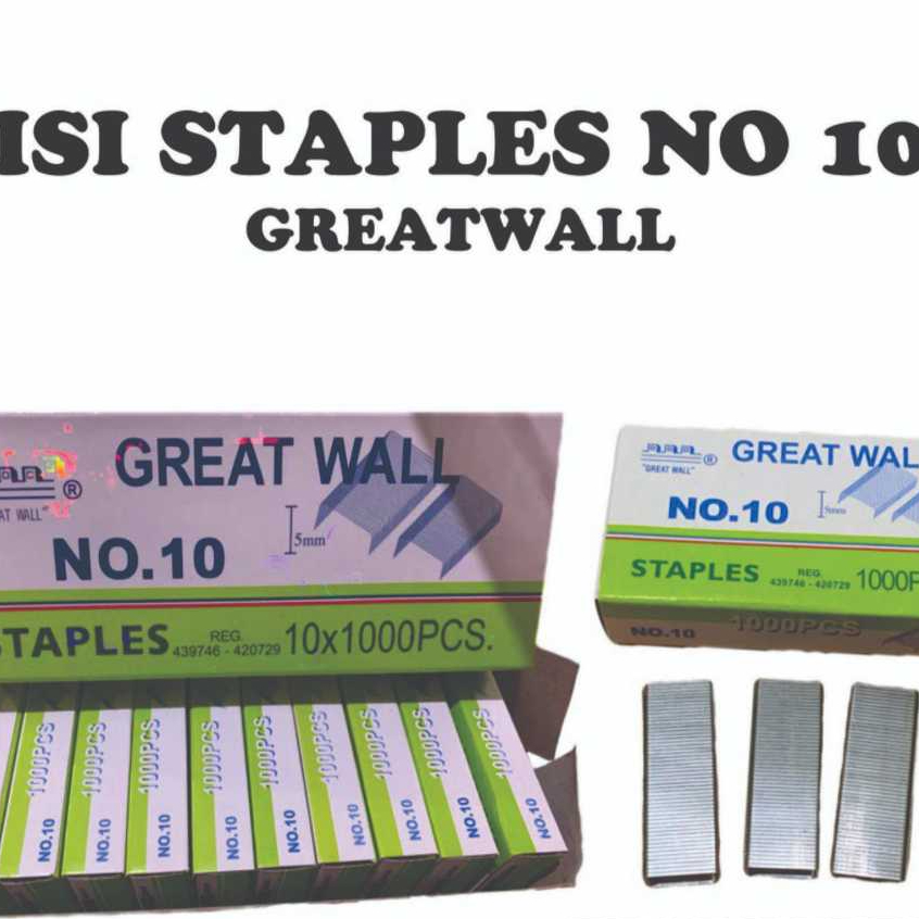 

(1 PACK = 10 PACK KECIL) ISI STAPLES / ISI STAPLES KECIL/ ISI STAPLES NO.10