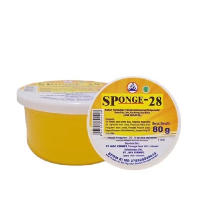 

SP 28 / SPONGE 28 UK 80 GRAM / CAKE EMULSIFIER / PENGEMBANGAN KUE / SP 28