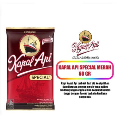 

Kapal Api Special Merah 60gr Bubuk