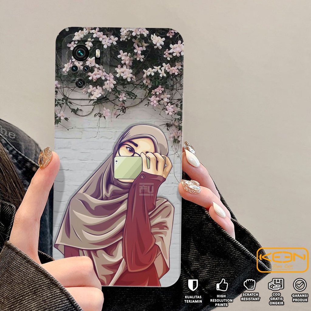 Case Xiaomi Redmi Note 10/Note 10S - Casing Hp Xiaomi Redmi Note 10/Note 10S Motif Hijabers - Softca