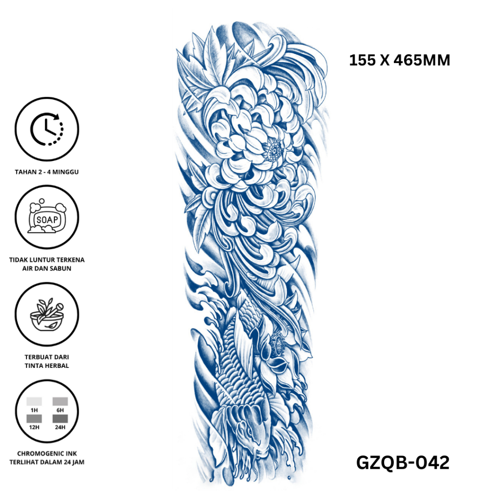 Tattoo Phoenix Full Arms Tattoo Lengan Tattoo Temporer Tattoo Temporary