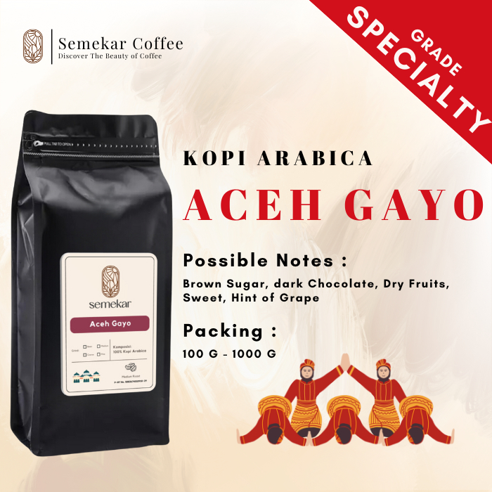 

Semekar Coffee - Kopi Aceh Gayo Arabica Specialty Roasted Beans - 500G & 1000G