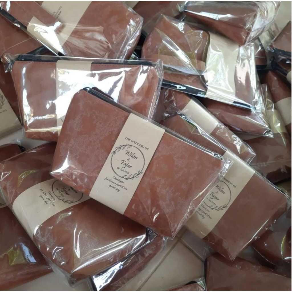 Souvenir Pouch Alas Prada Bulu Kucing - Souvenir Dompet Kapal - Souvenir Pernikahan Pouch Murah - So