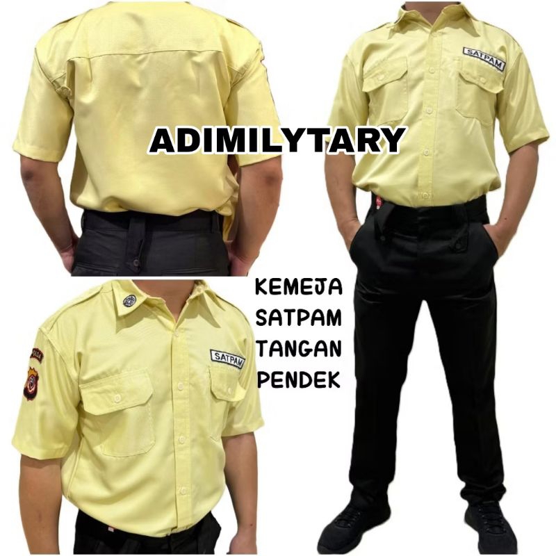 seragam satpam baju pdl crem seragam satpam crem baju pdh SERAGAM SATPAM CREM BAJU PDH LENGAN PENDEK