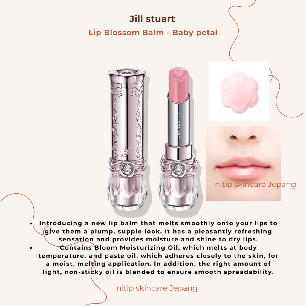 PO Jepang -- Jill stuart lip blossom balm original jill stuart japan